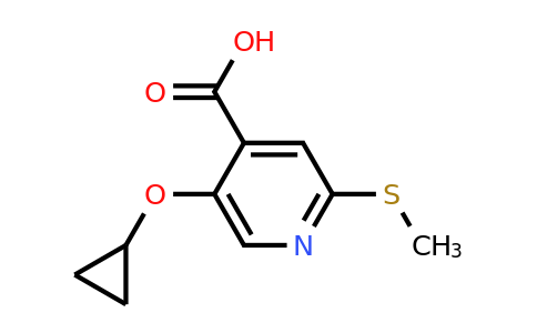 CAS 1243414-13-2 | 5-Cyclopropoxy-2-(methylthio)isonicotinic acid