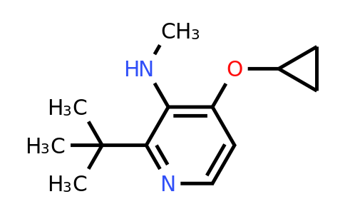 CAS 1243414-17-6 | 2-Tert-butyl-4-cyclopropoxy-N-methylpyridin-3-amine