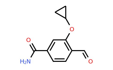 CAS 1243414-20-1 | 3-Cyclopropoxy-4-formylbenzamide