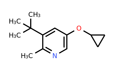 CAS 1243414-28-9 | 3-Tert-butyl-5-cyclopropoxy-2-methylpyridine