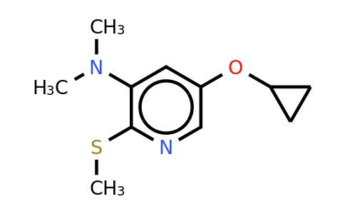CAS 1243414-29-0 | 5-Cyclopropoxy-N,n-dimethyl-2-(methylthio)pyridin-3-amine