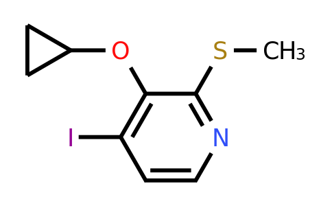 CAS 1243414-42-7 | 3-Cyclopropoxy-4-iodo-2-(methylsulfanyl)pyridine