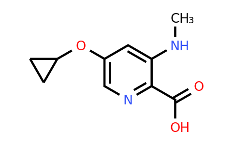 CAS 1243414-43-8 | 5-Cyclopropoxy-3-(methylamino)picolinic acid