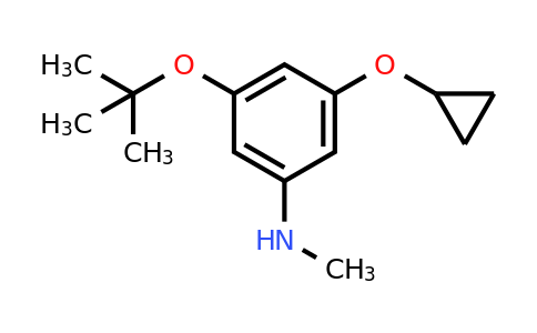CAS 1243414-51-8 | 3-Tert-butoxy-5-cyclopropoxy-N-methylaniline