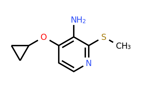 CAS 1243414-53-0 | 4-Cyclopropoxy-2-(methylsulfanyl)pyridin-3-amine
