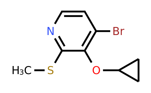 CAS 1243414-61-0 | 4-Bromo-3-cyclopropoxy-2-(methylsulfanyl)pyridine