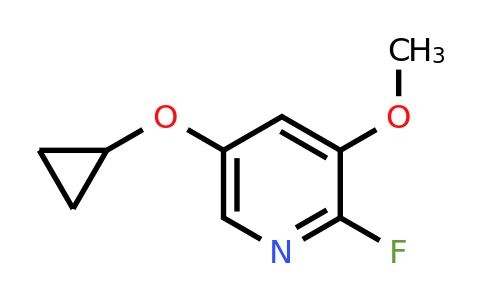 CAS 1243414-64-3 | 5-Cyclopropoxy-2-fluoro-3-methoxypyridine
