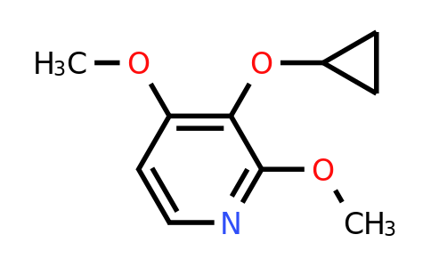 CAS 1243414-87-0 | 3-Cyclopropoxy-2,4-dimethoxypyridine