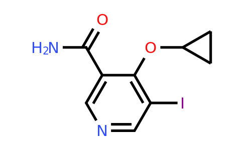 CAS 1243414-88-1 | 4-Cyclopropoxy-5-iodonicotinamide