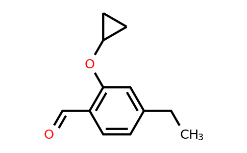 CAS 1243414-94-9 | 2-Cyclopropoxy-4-ethylbenzaldehyde