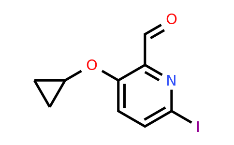 CAS 1243415-00-0 | 3-Cyclopropoxy-6-iodopicolinaldehyde