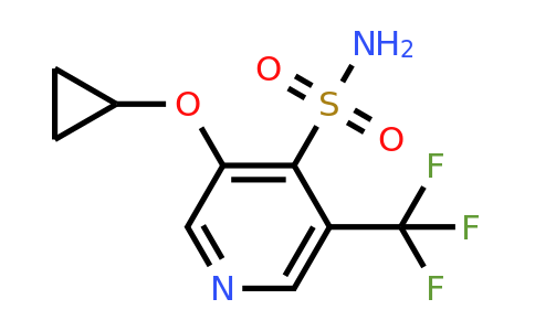 CAS 1243415-07-7 | 3-Cyclopropoxy-5-(trifluoromethyl)pyridine-4-sulfonamide