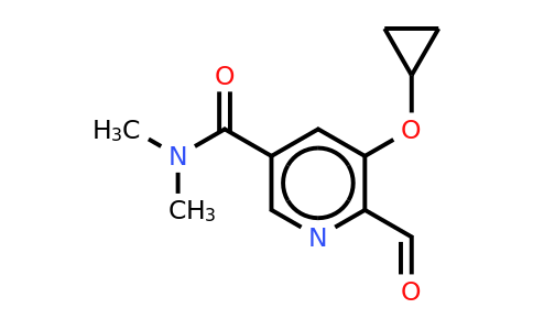 CAS 1243415-08-8 | 5-Cyclopropoxy-6-formyl-N,n-dimethylnicotinamide