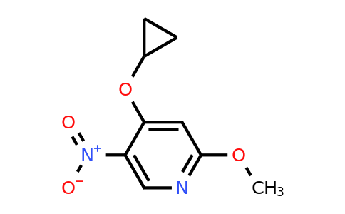 CAS 1243415-11-3 | 4-Cyclopropoxy-2-methoxy-5-nitropyridine