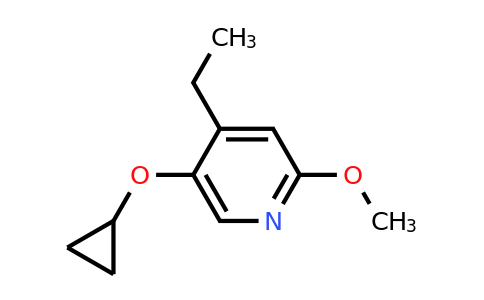 CAS 1243415-18-0 | 5-Cyclopropoxy-4-ethyl-2-methoxypyridine