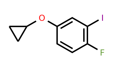 CAS 1243415-84-0 | 4-Cyclopropoxy-1-fluoro-2-iodobenzene