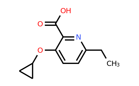 CAS 1243416-93-4 | 3-Cyclopropoxy-6-ethylpicolinic acid