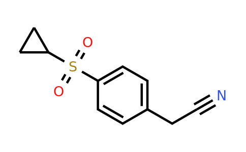 CAS 1243418-10-1 | 2-(4-(Cyclopropylsulfonyl)phenyl)acetonitrile