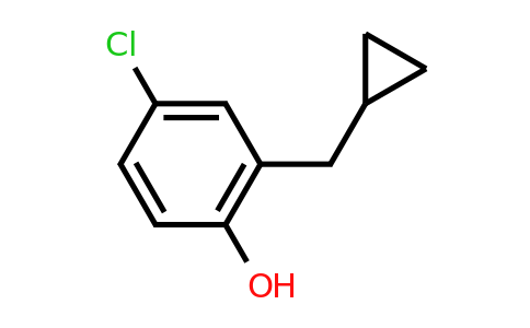 CAS 1243418-52-1 | 4-Chloro-2-(cyclopropylmethyl)phenol
