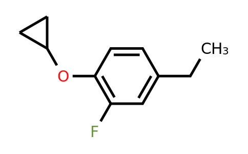 CAS 1243419-02-4 | 1-Cyclopropoxy-4-ethyl-2-fluorobenzene