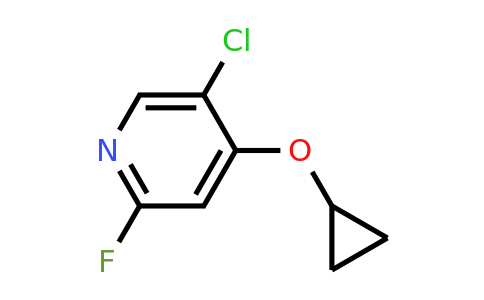 CAS 1243423-05-3 | 5-Chloro-4-cyclopropoxy-2-fluoropyridine