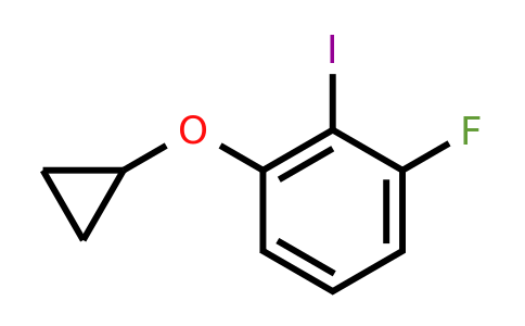 CAS 1243427-23-7 | 1-Cyclopropoxy-3-fluoro-2-iodobenzene