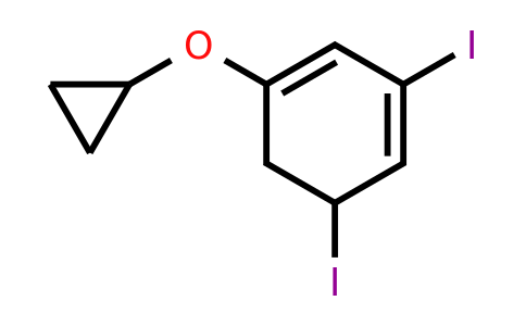 CAS 1243429-91-5 | 1-Cyclopropoxy-3,5-diiodocyclohexa-1,3-diene