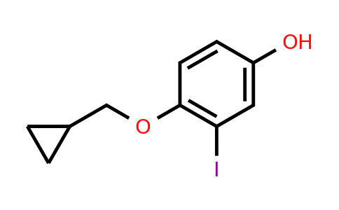 CAS 1243430-94-5 | 4-(Cyclopropylmethoxy)-3-iodophenol