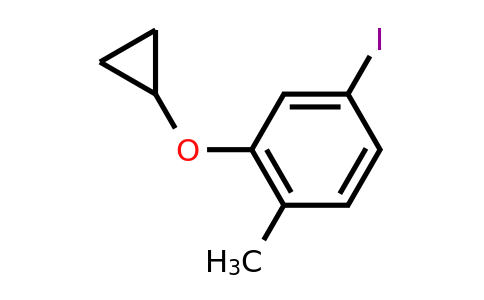 CAS 1243431-48-2 | 2-Cyclopropoxy-4-iodo-1-methylbenzene