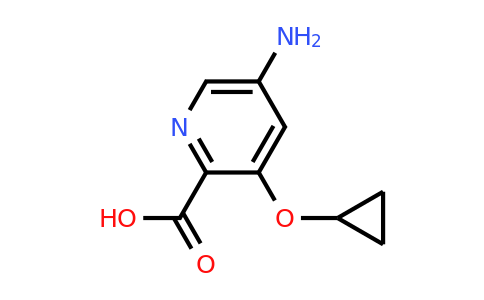 CAS 1243435-01-9 | 5-Amino-3-cyclopropoxypicolinic acid