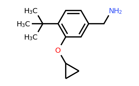 CAS 1243439-36-2 | (4-Tert-butyl-3-cyclopropoxyphenyl)methanamine