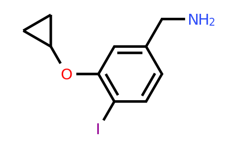 CAS 1243439-38-4 | (3-Cyclopropoxy-4-iodophenyl)methanamine