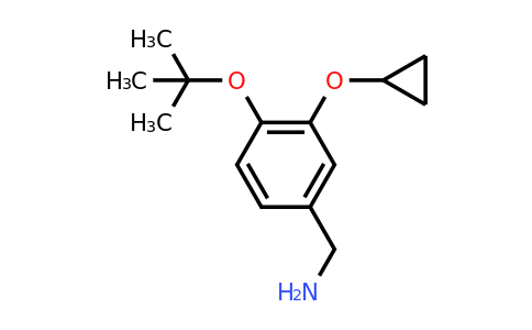 CAS 1243439-41-9 | (4-Tert-butoxy-3-cyclopropoxyphenyl)methanamine