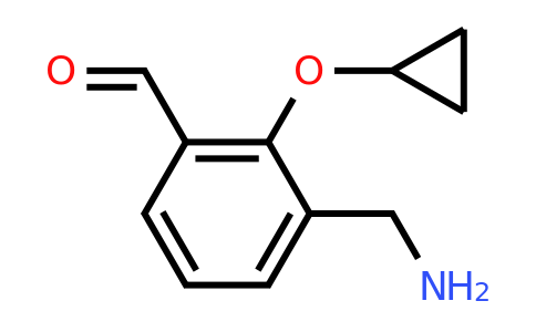 CAS 1243439-43-1 | 3-(Aminomethyl)-2-cyclopropoxybenzaldehyde