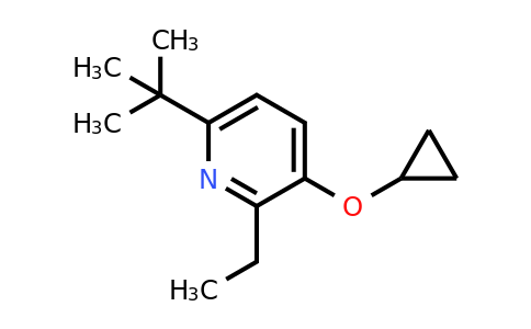 CAS 1243439-59-9 | 6-Tert-butyl-3-cyclopropoxy-2-ethylpyridine