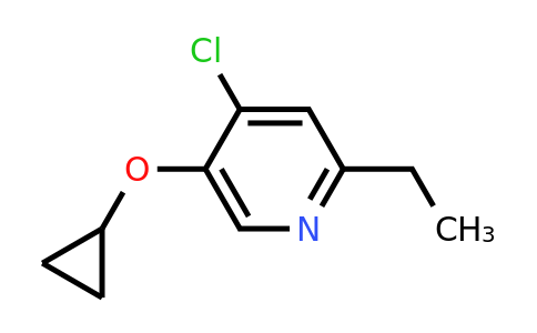 CAS 1243439-61-3 | 4-Chloro-5-cyclopropoxy-2-ethylpyridine