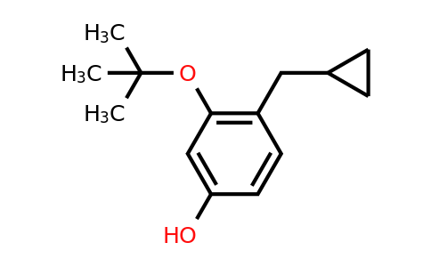 CAS 1243439-75-9 | 3-Tert-butoxy-4-(cyclopropylmethyl)phenol