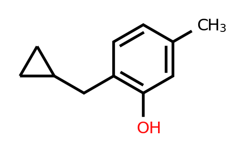 CAS 1243439-78-2 | 2-(Cyclopropylmethyl)-5-methylphenol