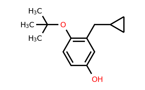 CAS 1243439-79-3 | 4-Tert-butoxy-3-(cyclopropylmethyl)phenol