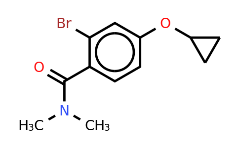 CAS 1243439-84-0 | 2-Bromo-4-cyclopropoxy-N,n-dimethylbenzamide