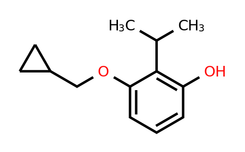 CAS 1243439-90-8 | 3-(Cyclopropylmethoxy)-2-isopropylphenol