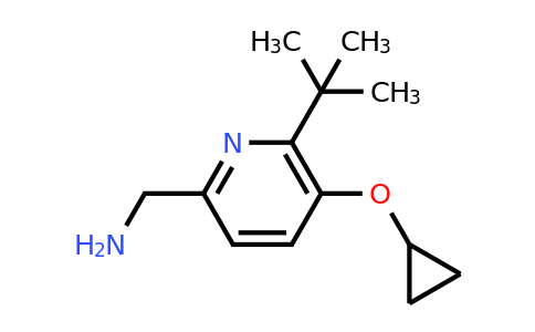 CAS 1243440-01-8 | (6-Tert-butyl-5-cyclopropoxypyridin-2-YL)methanamine