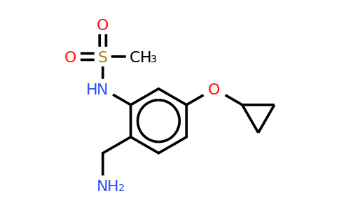 CAS 1243440-14-3 | N-(2-(aminomethyl)-5-cyclopropoxyphenyl)methanesulfonamide