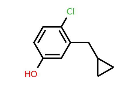 CAS 1243440-18-7 | 4-Chloro-3-(cyclopropylmethyl)phenol