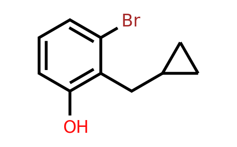 CAS 1243440-23-4 | 3-Bromo-2-(cyclopropylmethyl)phenol