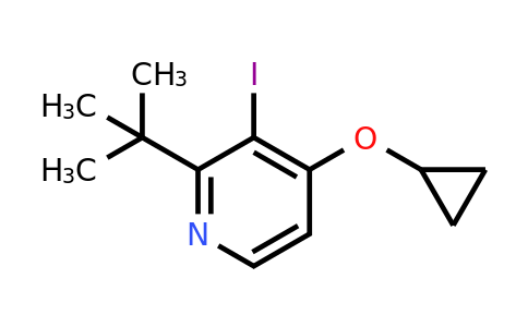 CAS 1243440-25-6 | 2-Tert-butyl-4-cyclopropoxy-3-iodopyridine