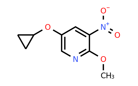 CAS 1243440-42-7 | 5-Cyclopropoxy-2-methoxy-3-nitropyridine