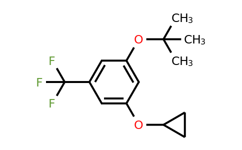 CAS 1243440-48-3 | 1-Tert-butoxy-3-cyclopropoxy-5-(trifluoromethyl)benzene
