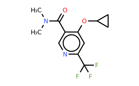 CAS 1243440-53-0 | 4-Cyclopropoxy-N,n-dimethyl-6-(trifluoromethyl)nicotinamide