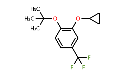 CAS 1243440-55-2 | 1-Tert-butoxy-2-cyclopropoxy-4-(trifluoromethyl)benzene